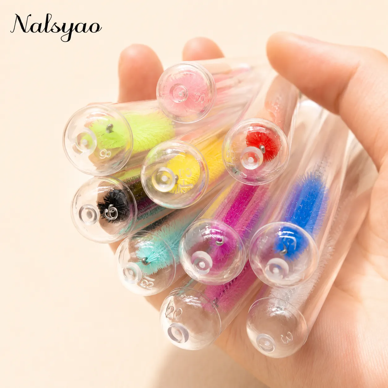 일회용 마스카라 완드 눈썹 브러시 애플리케이터 속눈썹 브러쉬 50pcs 속눈썹 연장 용 재사용 가능한 속눈썹 브러시 튜브 — image 5