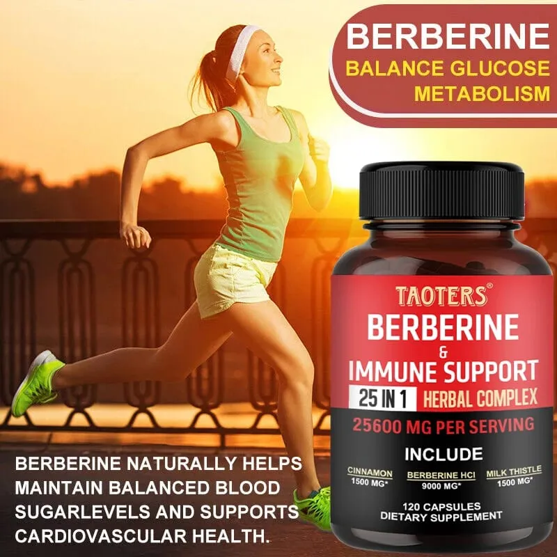 แคปซูล Berberine ประกอบด้วย Ceylon Cinnamon และ Milk Thistle เพื่อสนับสนุนสมดุลกลูโคส สุขภาพตับ การย่อยอาหารและลดน้ำหนัก — image 6