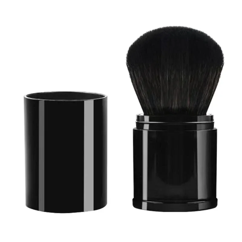 Einziehbare Kabuki-Make-up-Pinsel, Puderpinsel, kleine Reise-Make-up-Pinsel
