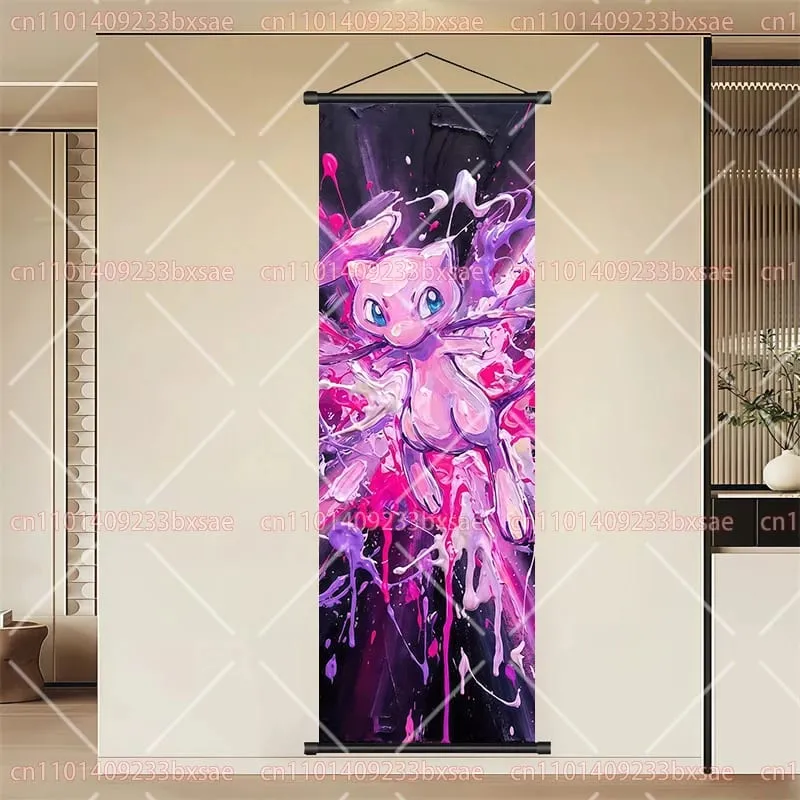 Peinture en rouleau HD de dessin animé Pokémon, Eevee, Pikachu, Suicune, Charizard, Mewtwo, décoration murale de fond, affiche, cadeau pour enfants — image 28