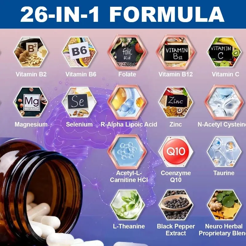 Le capsule avanzate per la nutrizione dei nervi con L-teanina e zinco mantengono il metabolismo del comfort neurale e un sistema nervoso sano — image 4