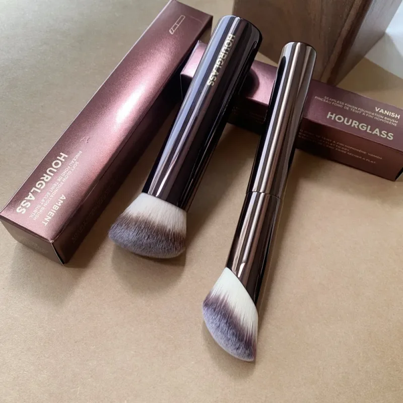 แปรงแต่งหน้านาฬิกาทราย Face Large Powder Blush Foundation Contour Highlight Blending Retractable Kabuki เครื่องสำอางค์แปรงเครื่องมือ — image 5