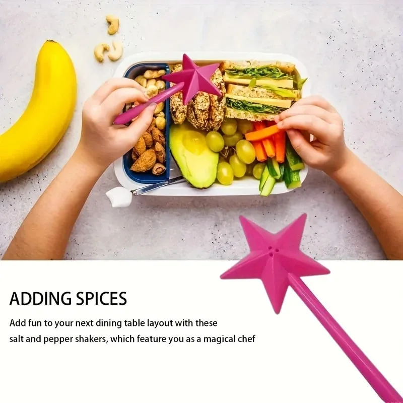 รีฟิลMagical Star Wandแบบพกพาเกลือพริกไทยเครื่องเทศDispenser ShakersชุดครัวทำอาหารBBQอุปกรณ์ของขวัญปาร์ตี้ฮาโลวีน — image 5