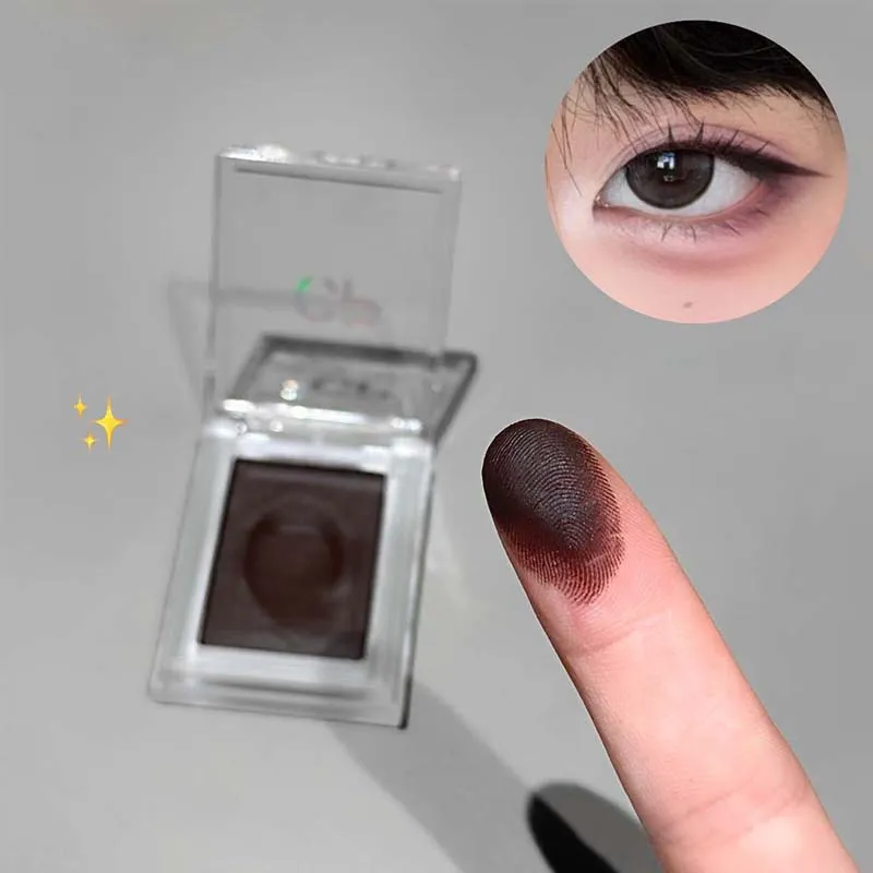 Fard à paupières et Eyeliner unique, crème à haute teneur en pigments, teinte brun rougeâtre, longue durée, imperméable, scintillant, maquillage pour les yeux — image 3
