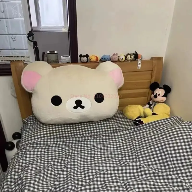 44 cm sød Rilakkuma plyslegetøj Rygstøtte Aftageligt betræk Sengekanten Stor pudedyne Vaskbar sovepudegaver — image 6
