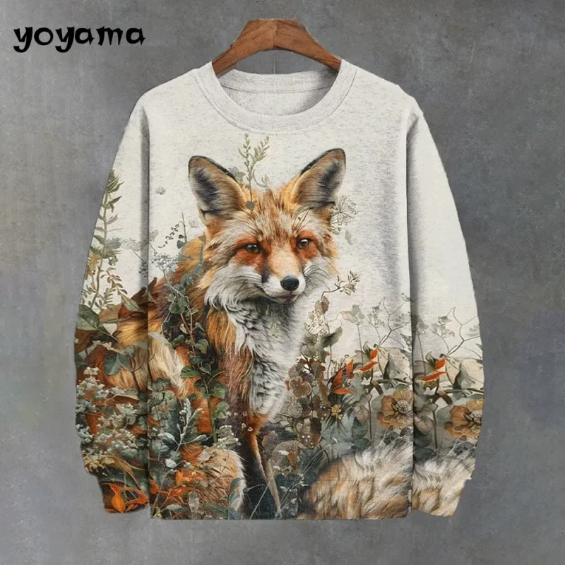 Cat Print Long Sleeve Hoodie for Men Oversized Hoodies Pullover Autumn Men Round Neck Sweatshirt Fashion Unisex Clothing Tops
