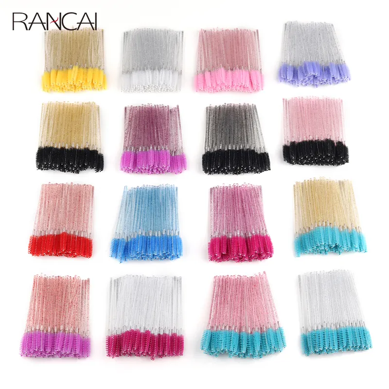 50 ชิ้น Disposable แปรงขนตา Extension คริสตัล Eyebrow แปรงมาสคาร่า Eye Lashes ชุดเครื่องมือเครื่องสำอางค์แต่งหน้าความงาม — image 1