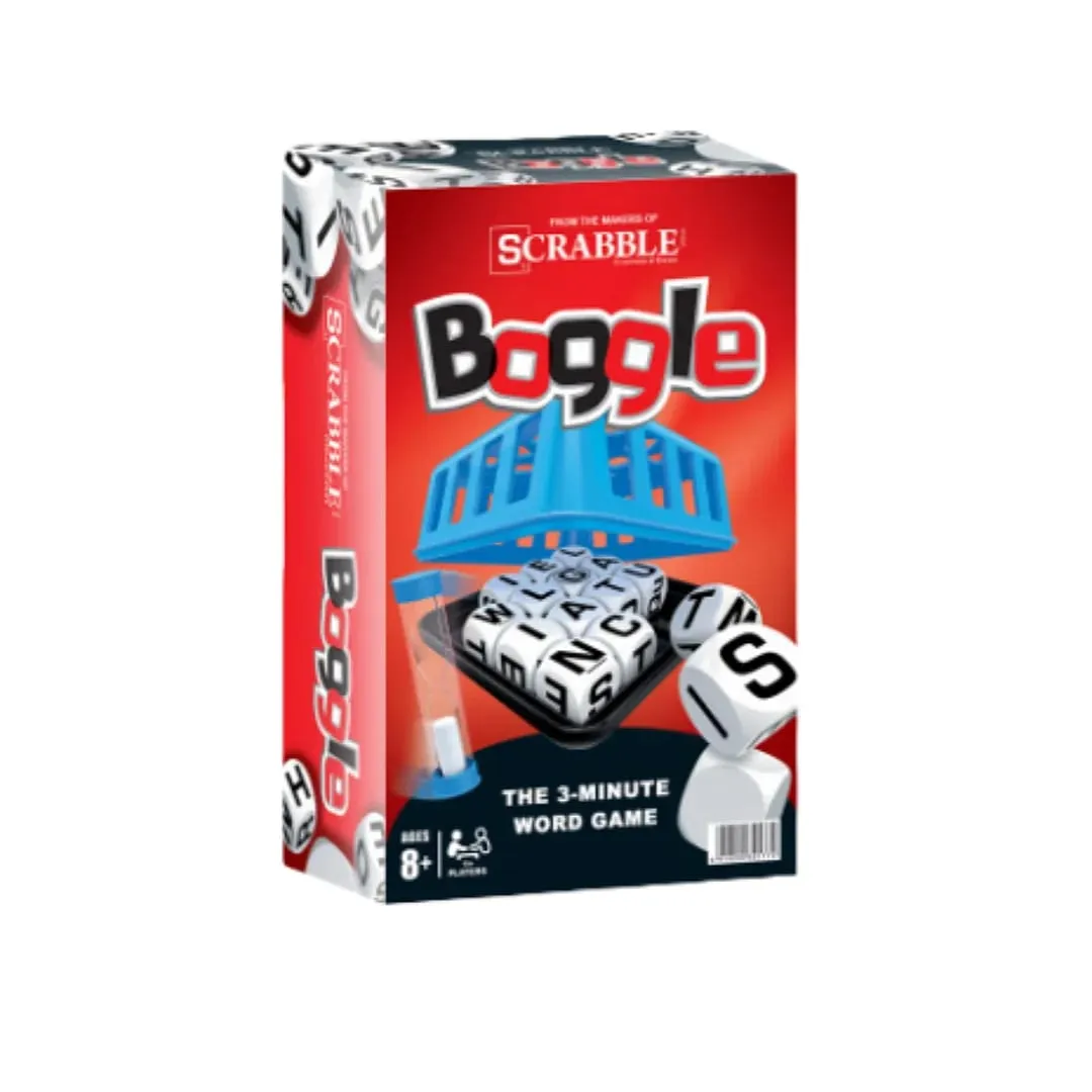 "Boggle: Rychlá tříminutová hra v kostkách s hledáním slov" Hra s pravopisem v kostkách Hra s pravopisem v kostkách Interaktivní desková hra s písmeny a logy ideální pro večírky Perfektní jako dárek k svátku. — image 10