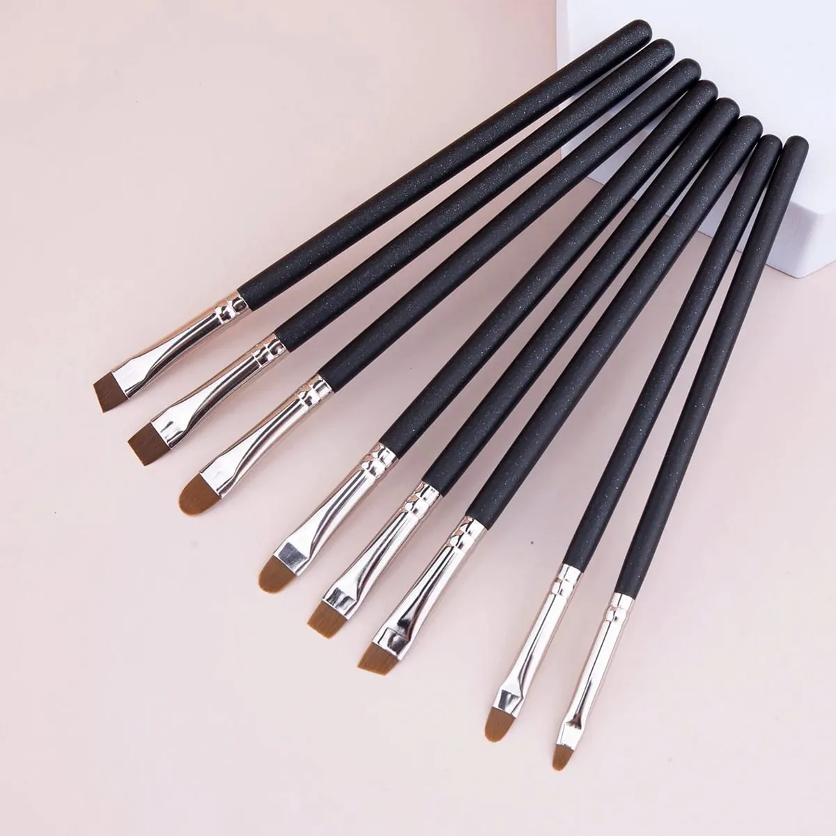 Pennello per correttore per sopracciglia Pennello per sopracciglia piatto Pennello per correttore per linea ultra sottile angolato Pennello per correttore per trucco preciso — image 6