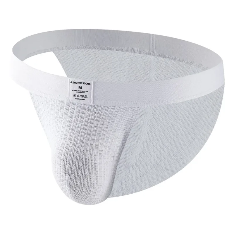 Uomo Maglia tessuta Forcella alta Slip Biancheria intima per adulti Traspirante U Pouch Elastico Morbido G-String Perizoma Mutandine unisex Mutande da uomo — image 11