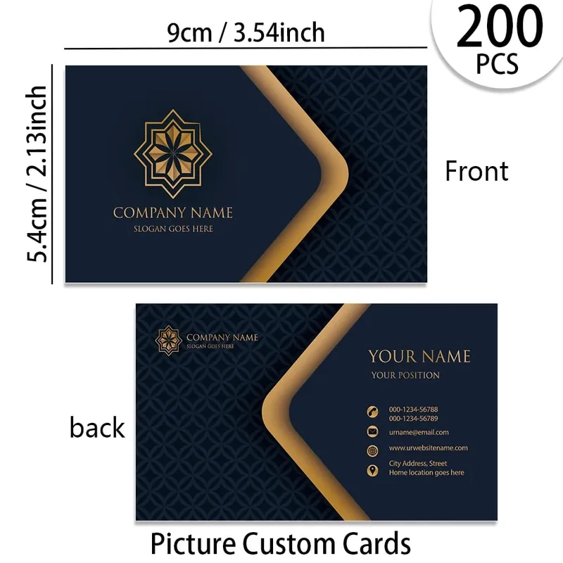 200/500/1000pcs ปรับแต่งการ์ดส่วนบุคคลธุรกิจการ์ดอะคริลิคกล่องเก็บ Matte ฟิล์มขอบคุณคำเชิญ