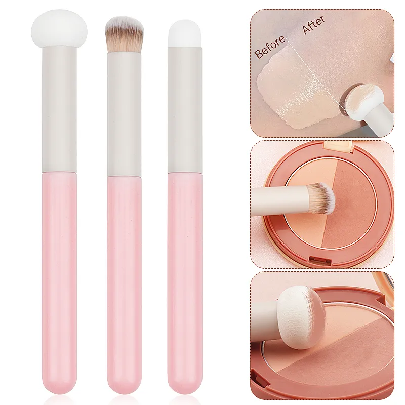1 PC แปรงแต่งหน้าฟองน้ำคอนซีลเลอร์แปรงลิปสติก Lip Powder Puff WET DRY ใช้ Foundation Contour เครื่องสำอางค์เครื่องมือ — image 2
