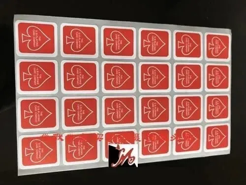 3 시트 원래 자전거 재생 카드 케이스 인감 스티커 Magic Trick 24 On 1 Sheet 3 색 Magia Magie Magicians 액세서리