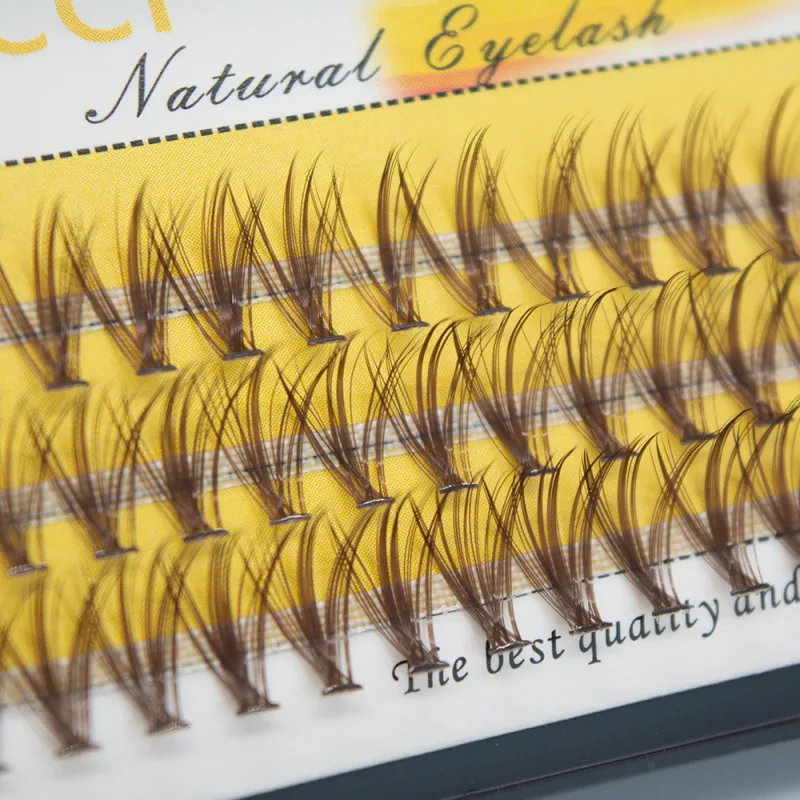 20D/30D MinkขนตาปลอมธรรมชาติยาวCluster Eyelash Extensionแต่งหน้ามืออาชีพFaux Eye Lashes