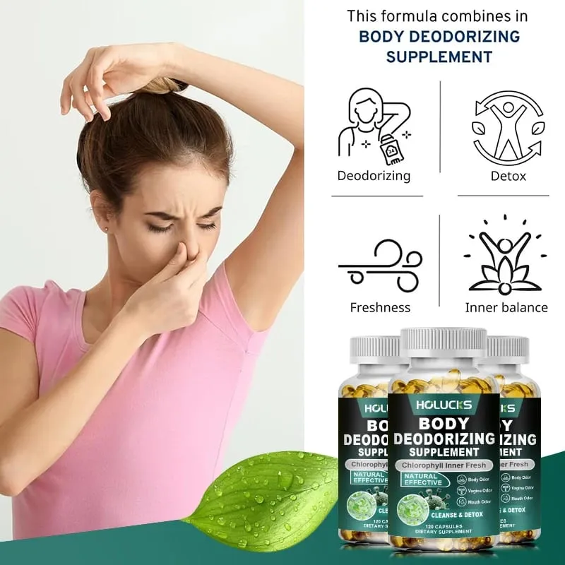 Chlorofylové tobolky Doplňují tělovou deodoraci a podporu vnitřní očisty Trávení Zdraví střev a kůže Podpora energie — image 3