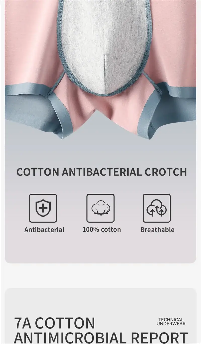 MiiOW 3Pcs Nylon Breathable Men's Panties Seamless Drying Men Underwear Cotton Antibacterial Crotch Man Boxers Mens Underpants — image 5