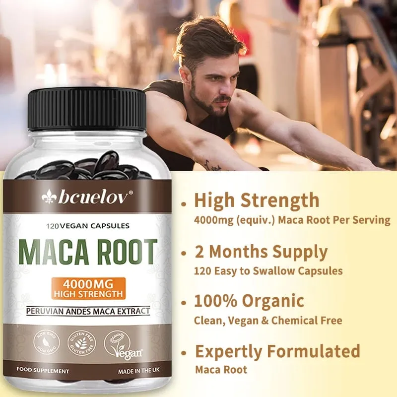 Organic Maca Root 4000mg Per Serving Natural Energy Supplement Peruvian Maca for Men & Women Non-GMO Gluten-Free — image 2