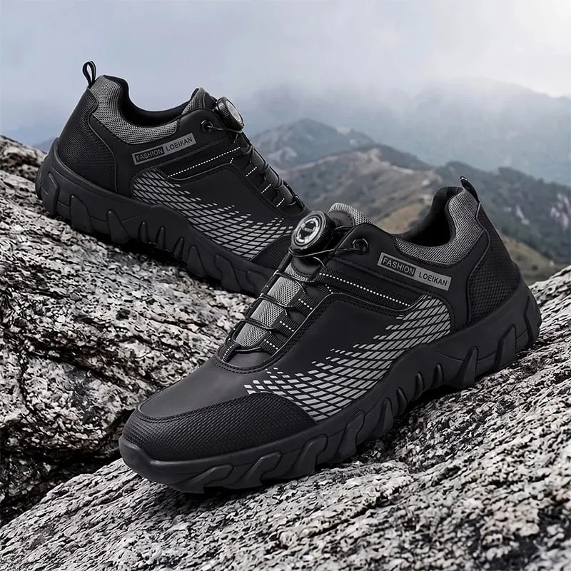 Heren Casual Sneakers Draaigesp Quick-Lace Mesh Patchwork Dikke antislipzool Mode Dagelijkse herenschoenen — image 5