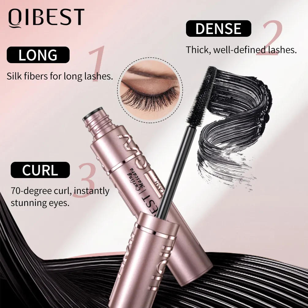Mascara allongeant les cils, imperméable, longue durée, soyeux, noir, Extension de cils, maquillage, beauté des yeux, cosmétique coréen — image 3