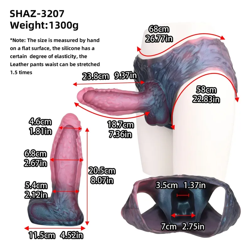 Strap On Cavallo lungo Guaina per dildo Imbracatura in silicone Mutandine per dildo Manicotto per pene indossabile Giocattolo adulto del sesso per uomini Preservativo riutilizzabile — image 18