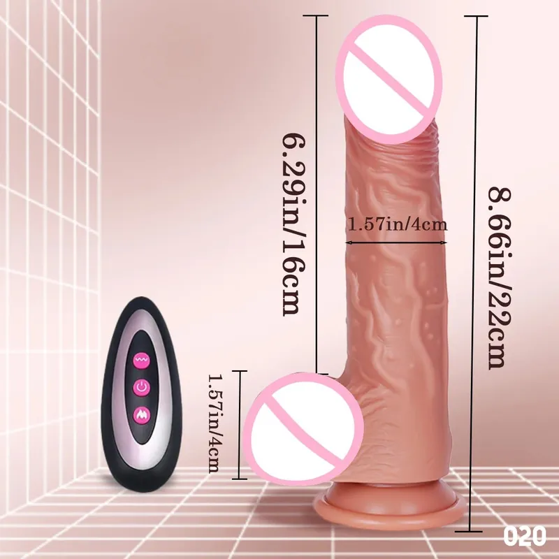 9 trybów wibracji 3 tryby rozciągania i 3 tryby wytrząsania Dildo elektryczne kobiece zabawki erotyczne silikonowe Dildo teleskopowe wibracje wibracyjne ogrzewanie 18+ — image 16
