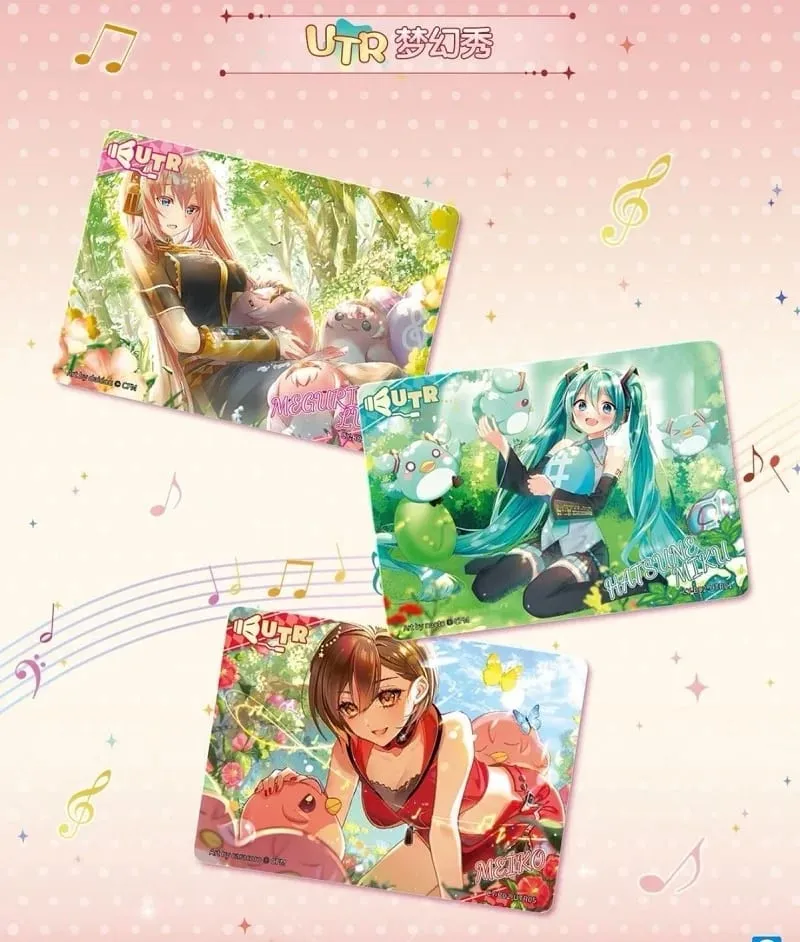 Original Hatsune Miku Card Charm Pack Shining Superstar Party Show Cards CR ODER UTR Rare Collection Kartenspielzeug — image 5