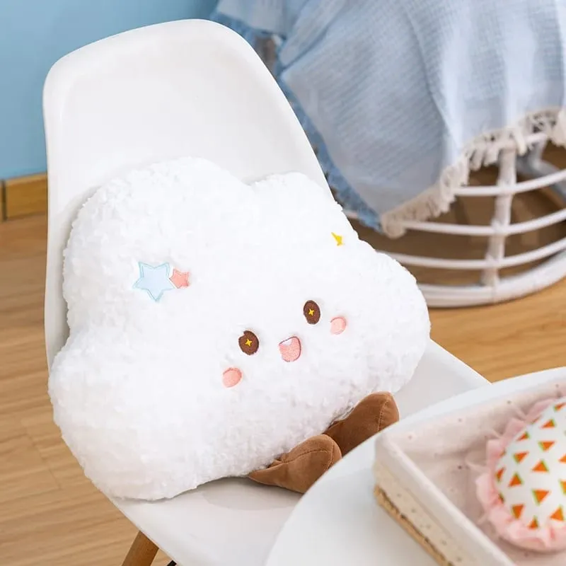45/55 ซม.Cloud Rainbow หมอน Plush ตุ๊กตาตุ๊กตาการ์ตูนสภาพอากาศโซฟาตกแต่งของเล่นสำหรับห้องนอนเด็กสำนักงาน