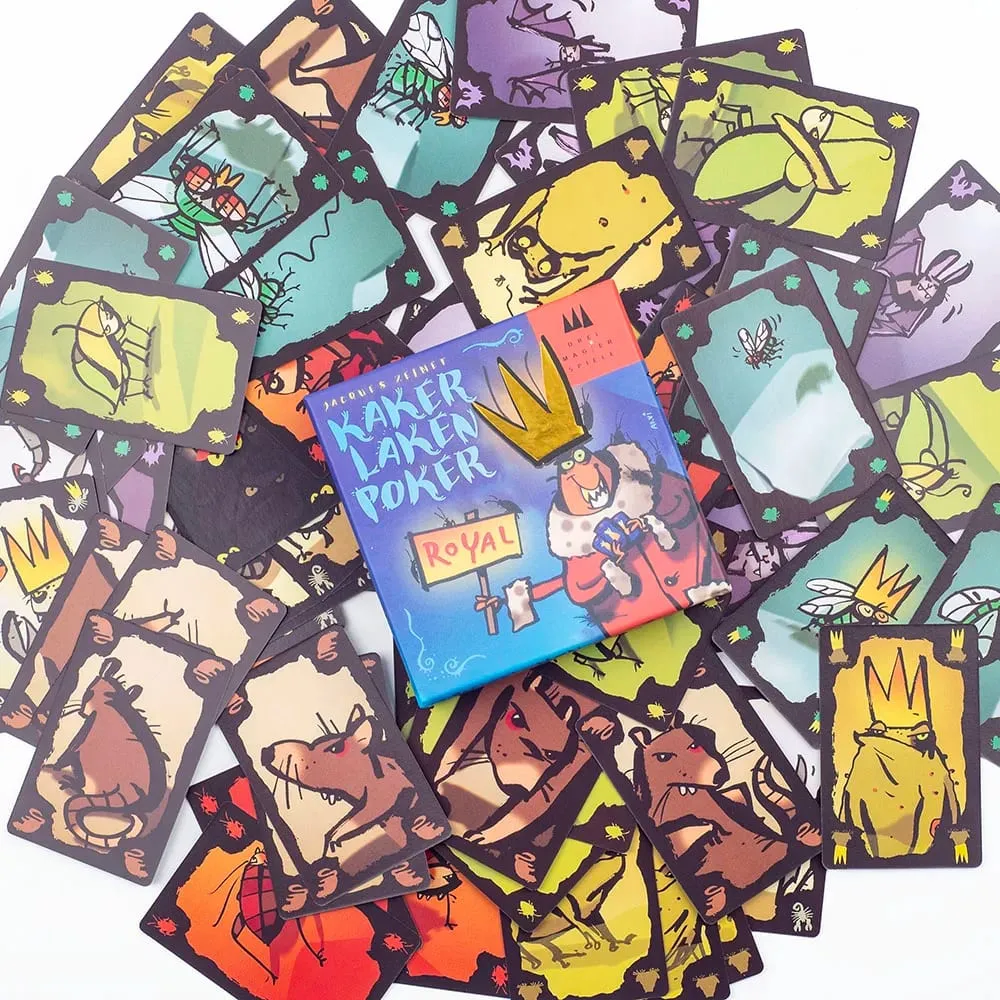 Jeu de cartes Royal Kaker Laken Premium - Poker Night Essential avec tableau de triche Devir-game Moth pour un maximum de plaisir — image 5
