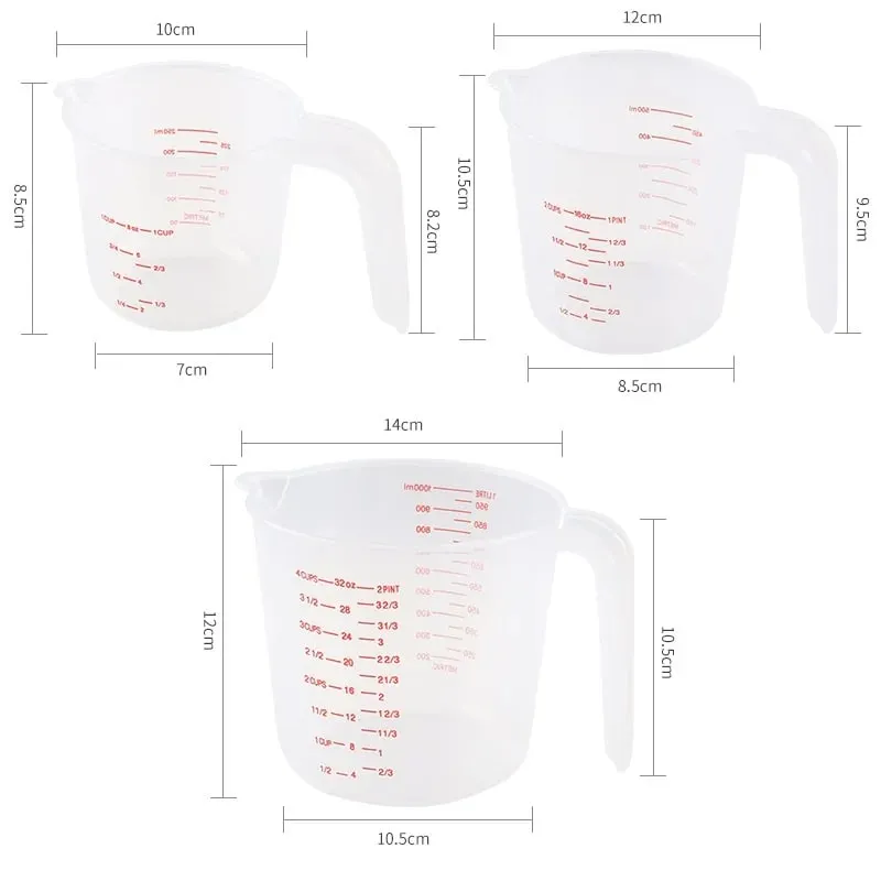 250/500/1000ML Easuring ถ้วยวัดถ้วยและช้อนเหยือกพลาสติก Digital KITCHEN Scale เบเกอรี่เครื่องมืออุปกรณ์จับเวลา — image 3