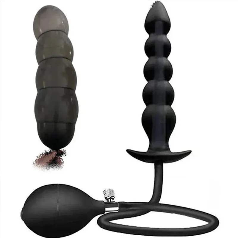 Plug anale gonfiabile Dilatatore anale Enorme Butt Plug Stimolare il giocattolo del sesso per le donne/uomini Masturbatori Massaggiatore della prostata Grandi giocattoli anali — image 20