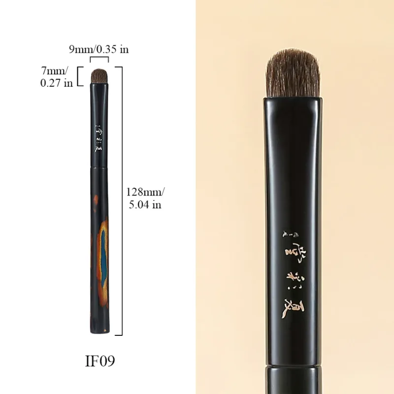 Morbido misto zibellino Lynx capelli di capra realizzato a mano pennello per trucco ombretto pennello per sfumare lusso lacca cinese manico pennelli per trucco — image 8