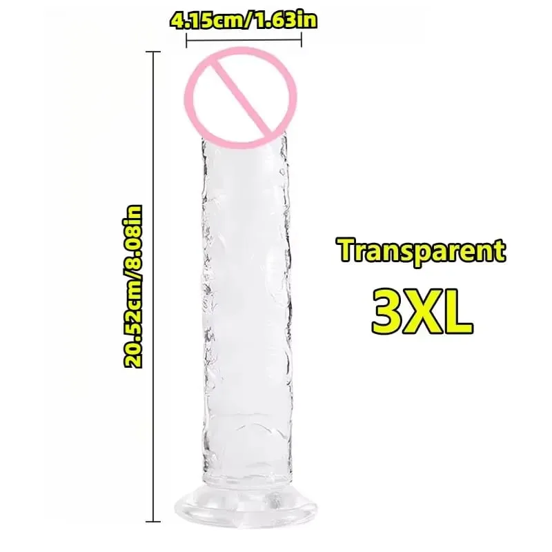 Super Cheap 7 Sizes 5 Colors Realistic Soft Jelly Dildo Suction Cup Adult Sex Toy for Women and Men Vaginal and Anal Masturbator — image 9