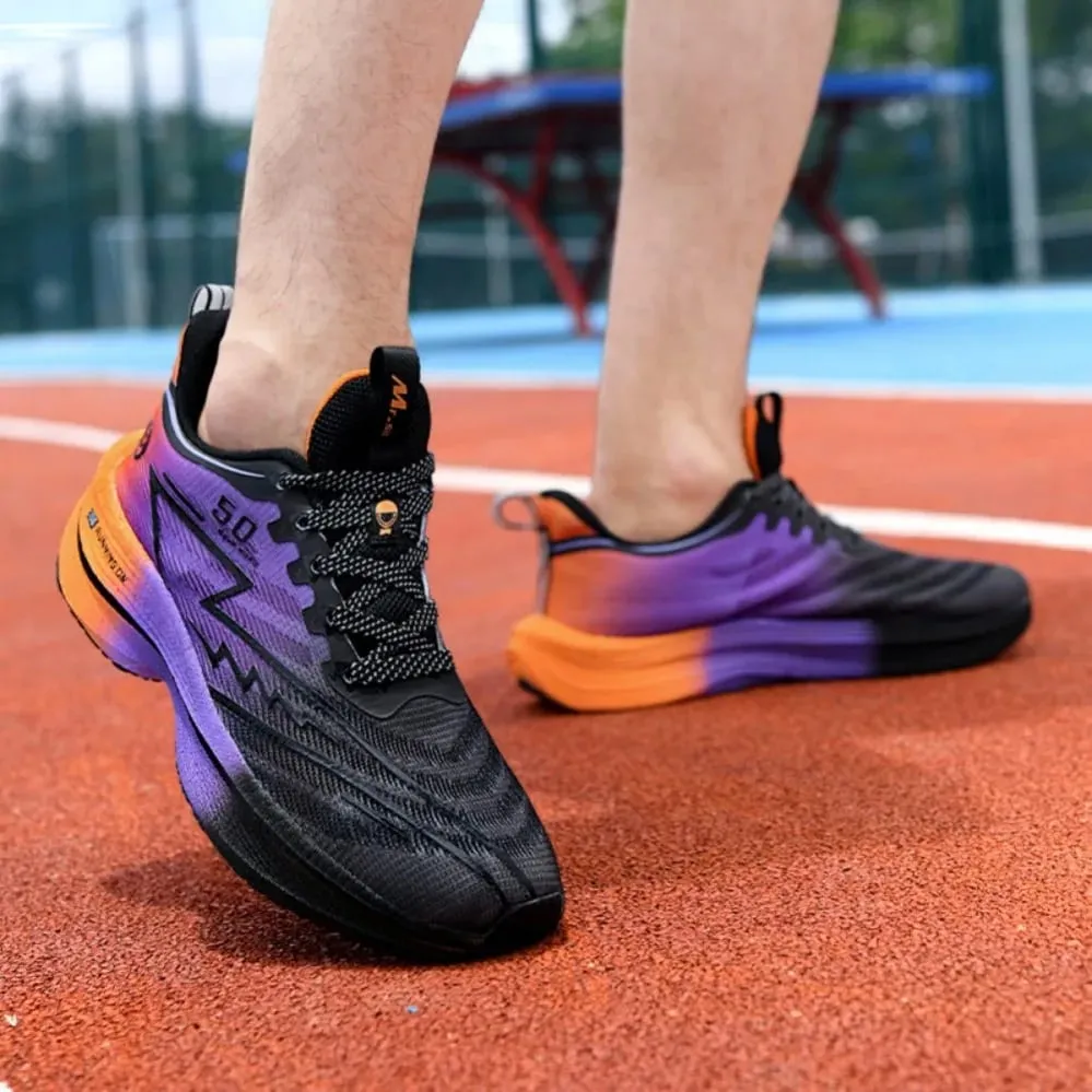 ใหม่ผู้ชายแผ่นคาร์บอนรองเท้าวิ่งเบาะนุ่ม Shock Absorbing กีฬารองเท้ารองเท้าผ้าใบ Unisex Anti-SLIP รองเท้า — image 5