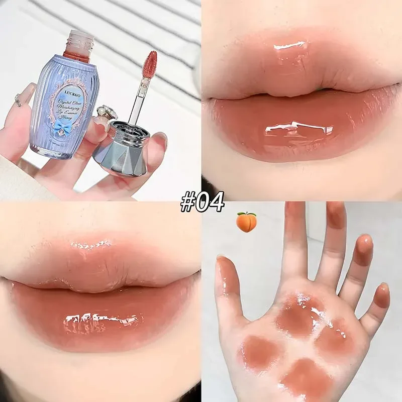 Vase Shape Water Light Lip Glaze Mirror Lipstick Lip Gloss Hydrating Moisturizing Coloring Long Lasting Autum Winter Lipstick — image 11
