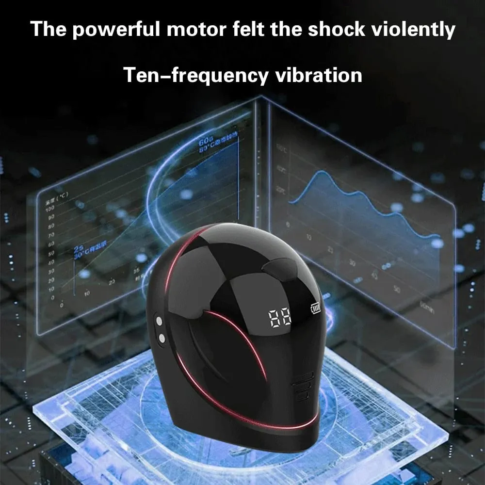 Masturbatori del vibratore dell'allenatore dell'ingrandimento del pene regolabile per gli uomini 10 modalità di vibrazione Stimolatore del glamour Massaggiatore Giocattoli del sesso per adulti