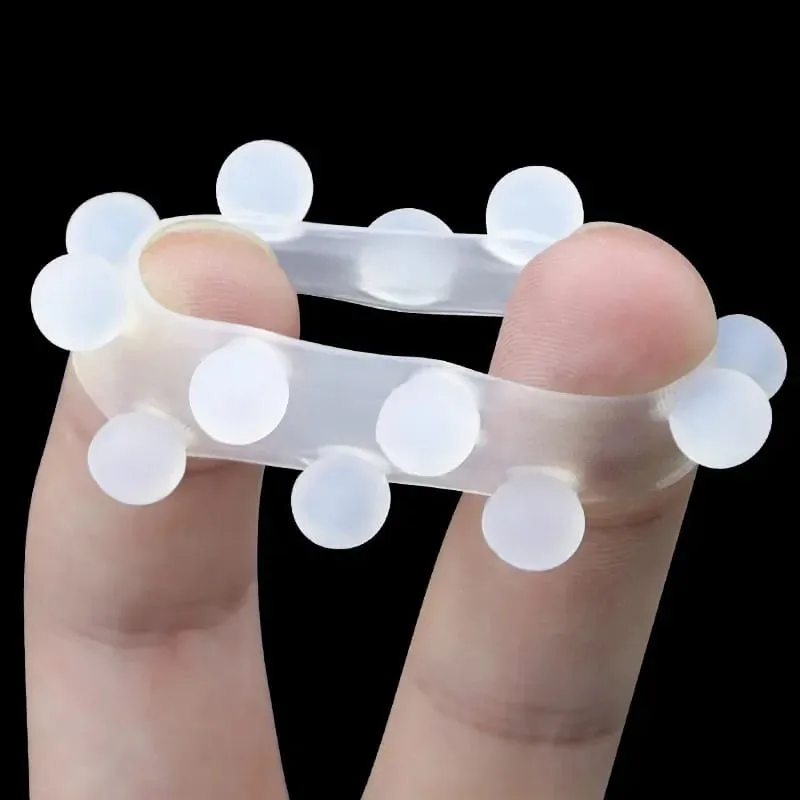 Siliconen Penis Ring Kralen Clitoris Stimuleren Voorhuid Correctie Cock Ringen Vertraging Ejaculatie G-spot Massage Speeltjes voor Mannen — image 5