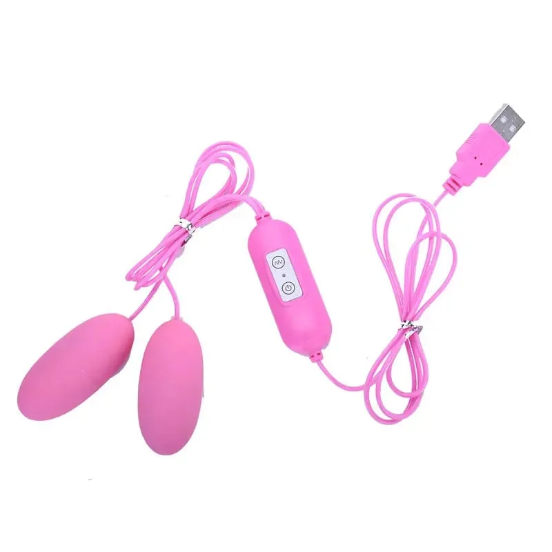 USB Power Jump 2 Egg Vibratore G-spot Multi Massage Stick Doppia masturbazione Clitoride Telecomando Orgasmo AV Squirt Giocattoli del sesso — image 6