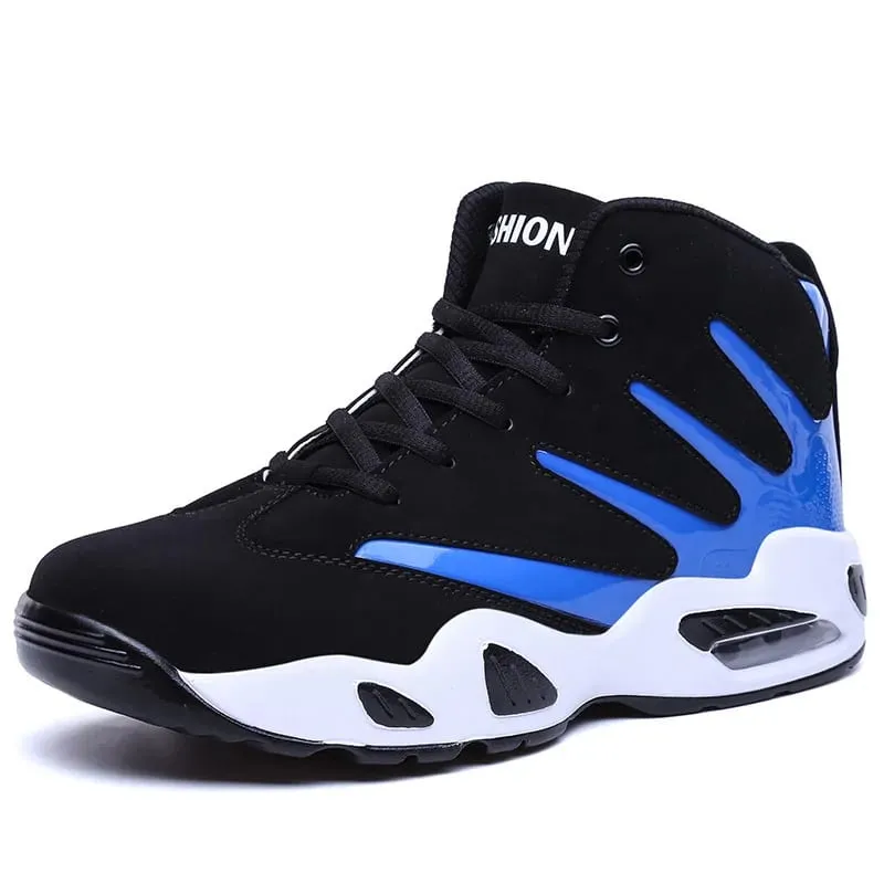 Sepatu Kets High Top untuk Pria Sepatu Basket Multifungsi Desainer Sepatu Lari Pria Bersirkulasi Sepatu Pria Fashion Kualitas Tinggi — image 8