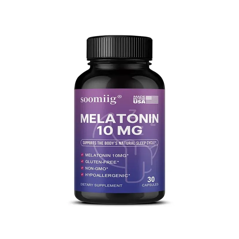 Melatonin 10 mg Gummibonbons und Kapseln 30/60/120 Stück – Einschlafen auf natürliche Weise, Bekämpfung von Schlaflosigkeit, Unterstützung der Immunität und Verbesserung der Ruhequalität — image 8