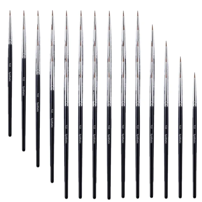 5/10/20/50 Pcs Pennelli per trucco contorno sopracciglia Pennello per eyeliner per sopracciglia Pennello per occhi professionale super sottile ad angolo Pennello per occhi Strumenti per il trucco — image 20