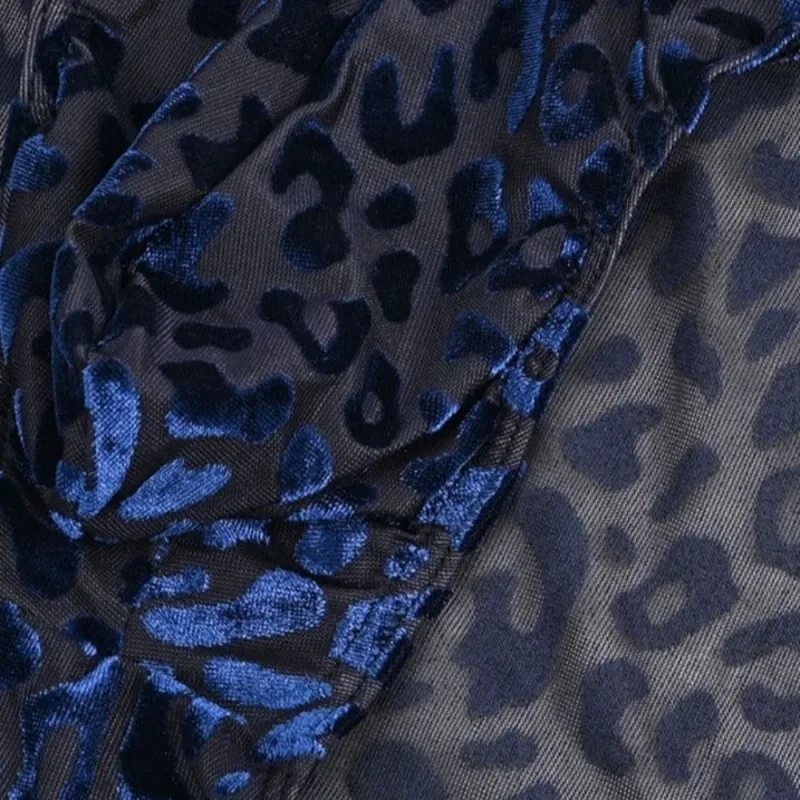 Comfortable Ice Silk Men Briefs Mesh Low Waist Sheer Underwear Convex Pouch Transparent Leopard Print Panties Date Night — image 10