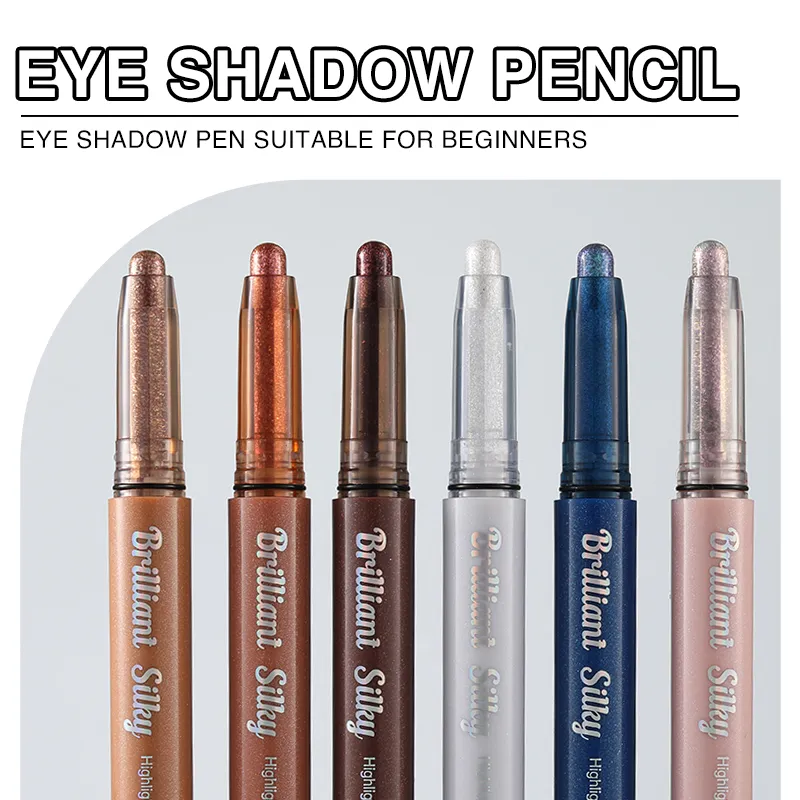 Sparkle Eyeshadow Stick Highlight Eye Pencil Shimmer Pearl Długotrwały wodoodporny, wielofunkcyjny makijaż oczu Beauty — image 4