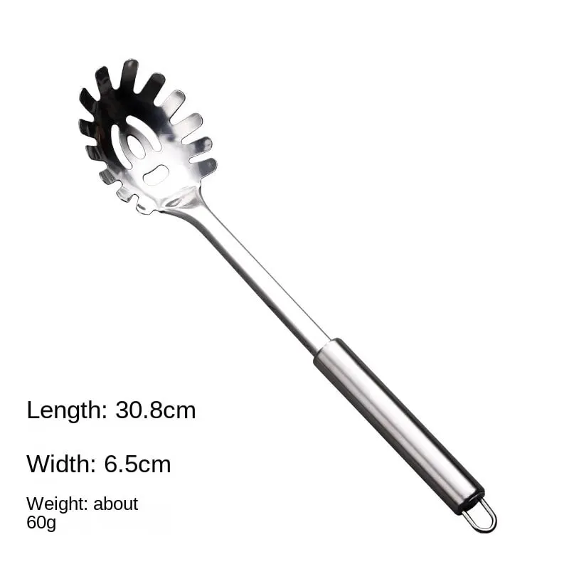 Langlebiger Wok-Spachtel aus Edelstahl mit langem Griff, Küchenhelfer, Küchenkochutensilien-Set, Reislöffel, Schöpfkelle, Kochutensilien — image 16