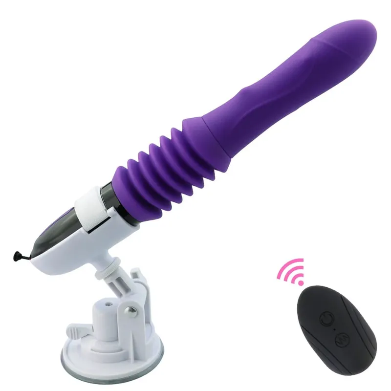 Automatic Thrusting Big Dildo Vibrator Remote Control Vaginal G Spot Massager Retractable Masturbators Adult Sex Toys for Women