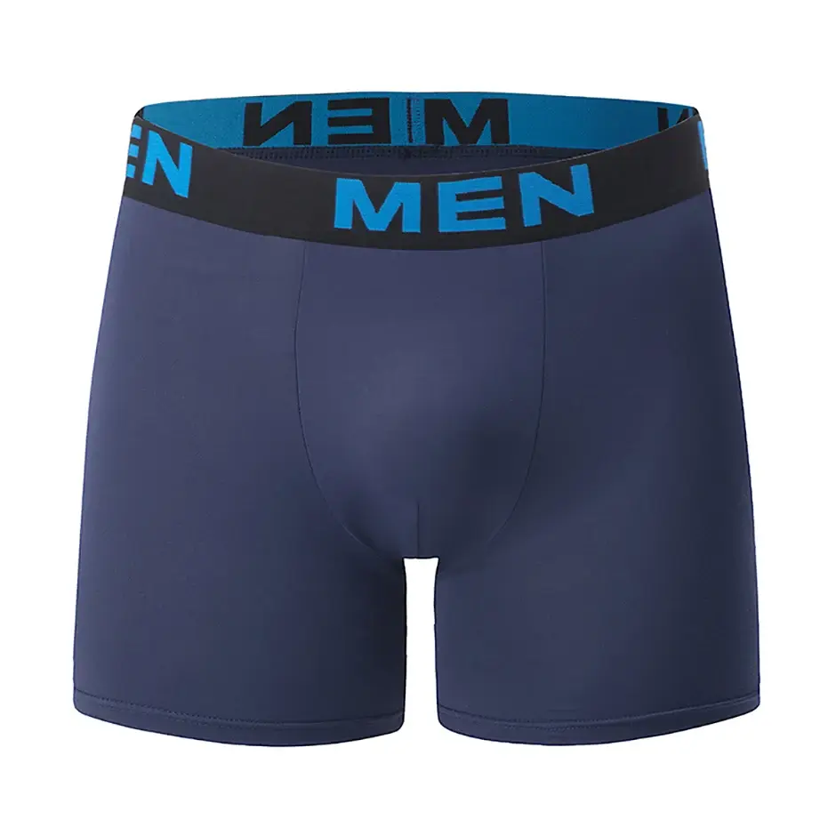 7-piece Set of Four Season Men's Solid Color Long Casual Underwear, Fashionable Sports Underwear, Plus Size Flat Corner Pants — image 21