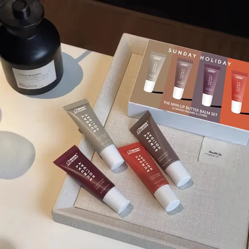 คริสต์มาสของขวัญ Moisturizing Mirror ลิปสติกวานิลลาผงน้ำตาลกาแฟเค้กกลิ่นลิปสติกโปร่งใสน้ำมันแต่งหน้าชุด — image 3