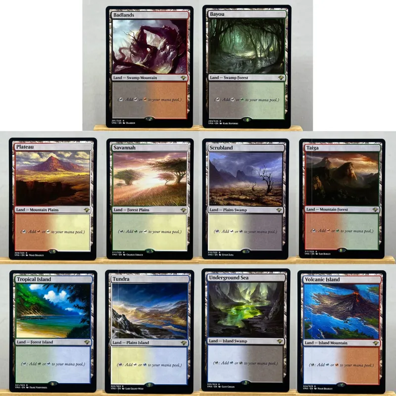 TCG Proxy Cards Deck Borad Games โฮโลแกรมเดี่ยว Black Lotus Power9 Dual Lands The One Ring — image 19