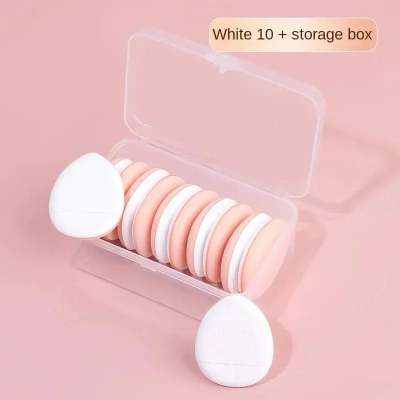 10Pcs Mini Finger Puff Foundation Kleine Luft Kissen Pulver Schwamm Gesicht Concealer BB Creme Kosmetik Applikator Make-Up-Tools — image 11
