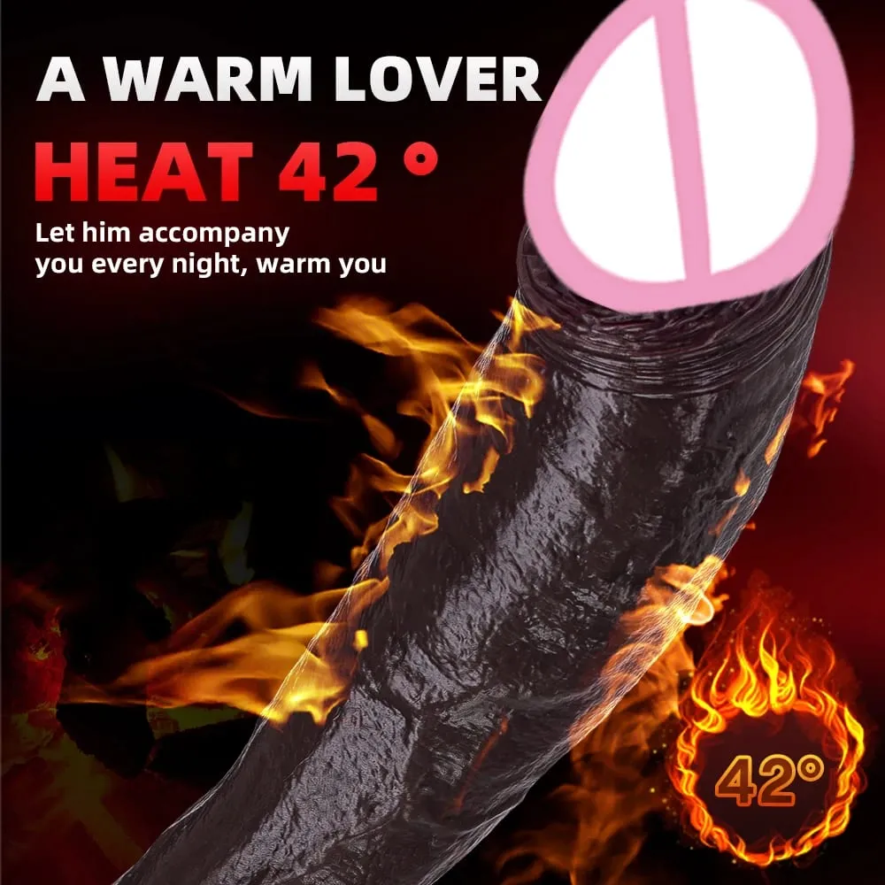 Realistic Black Dildo Vibrator Ασύρματο τηλεσκοπικό περιστρεφόμενο πέος Τηλεσκοπικό δονούμενο Dildos Dick Παιχνίδια σεξ για γυναίκες — image 2
