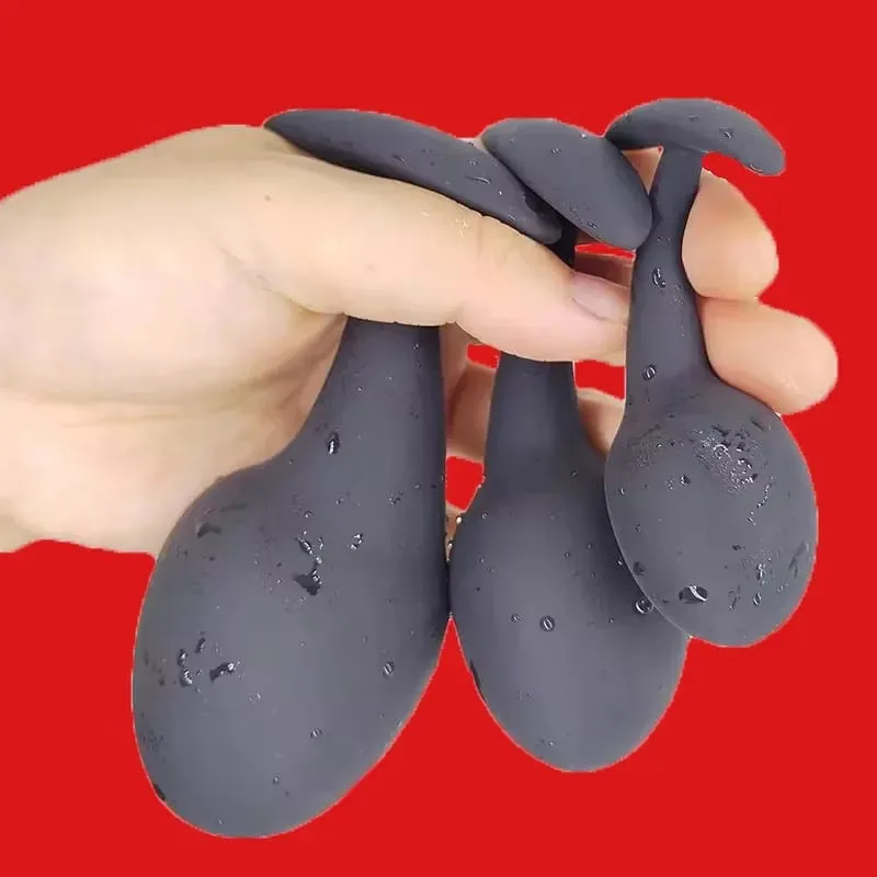 ซิลิโคน Anal Dilator แต่ Butt Plug Tadpole รูป Buttplug Butplug Analplug Anus ตูดลูกปัด Anchor ของเล่นนวดต่อมลูกหมาก — image 2